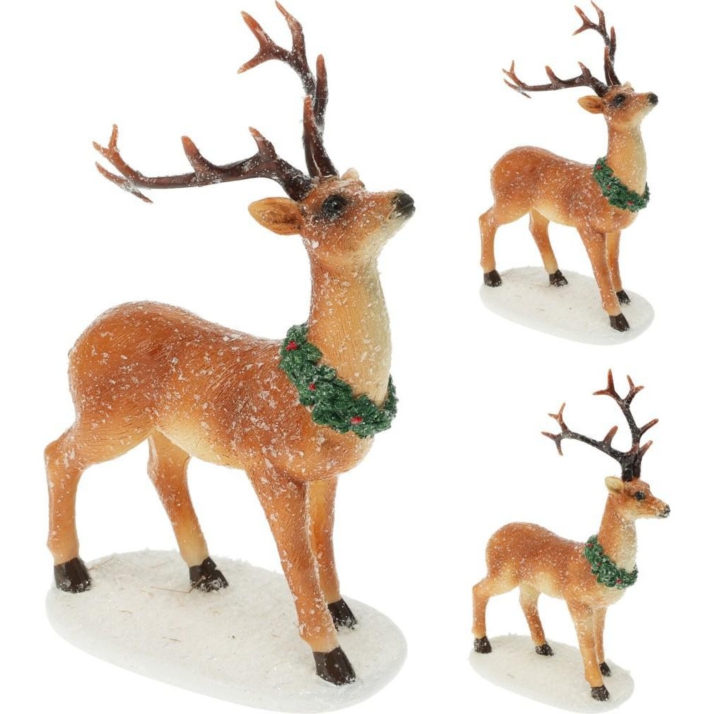 RENNA RESINA 15X10X21CM 2ASS